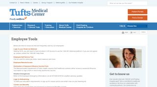 
                            9. Employee Tools | Tufts Medical Center