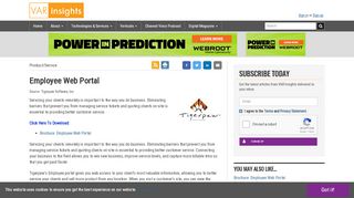 
                            4. Employee Web Portal - VARinsights