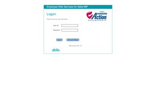 
                            6. Employee Web Services for Abila MIP Log On Window