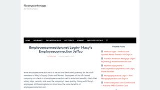 
                            3. Employeeconnection.net Login- Macy's Employeeconnection Jeffco