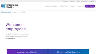 
                            2. Employees | Encompass Health