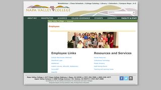 
                            4. Employees - Napa Valley College