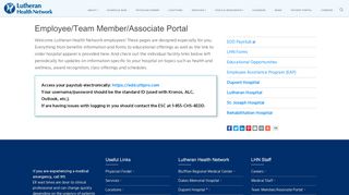 
                            6. Employee/Team Member/Associate Portal at the Lutheran Health ...