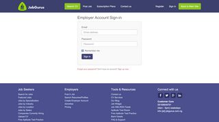 
                            2. Employer Account Sign-in | Jobgurus