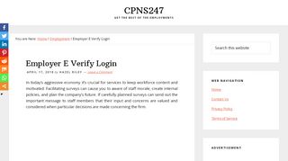 
                            7. Employer E Verify Login - CPNS247