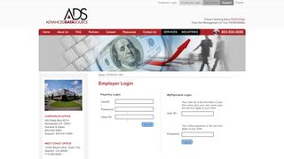 
                            7. » Employer Login » Advanced Data Source - adspays.com