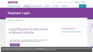 
                            2. Employer Login - aetnainternational.com