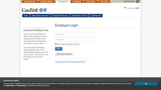 
                            1. Employer Login - For Employers - CareFirst