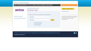 
                            4. Employer login - int.aetnainternational.com