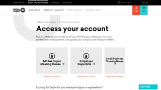
                            6. Employer login or register - MTAA Super