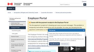 
                            2. Employer Portal - Canada.ca