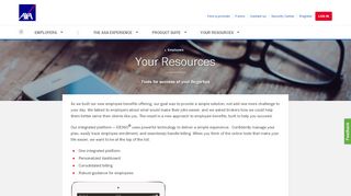 
                            2. Employer Resources - AXA's employee benefits