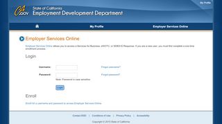 
                            2. Employer Services Online Login - California