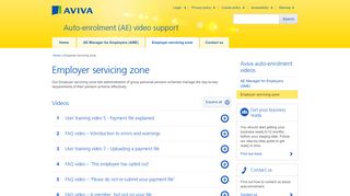 
                            7. Employer servicing zone - Auto (AE) video support