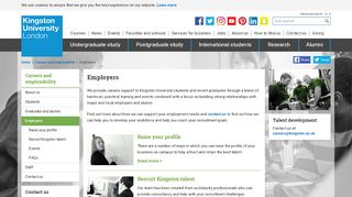 
                            8. Employers - Careers and employability - Kingston University London