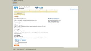 
                            3. Employers Log In - Blue Cross Blue Shield of Illinois