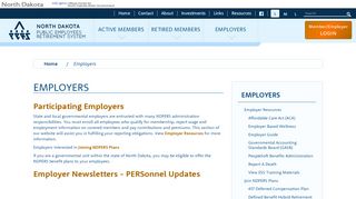 
                            8. Employers - NDPERS