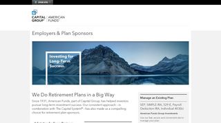 
                            2. Employers & Plan Sponsors - American Funds | Capital Group