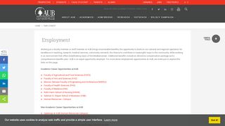 
                            5. Employment - American University of Beirut