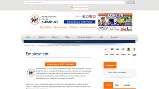 
                            2. Employment - City of Albany