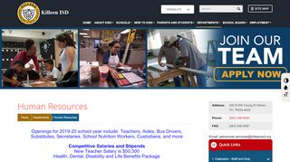 
                            1. Employment | Jobs in Killeen ISD