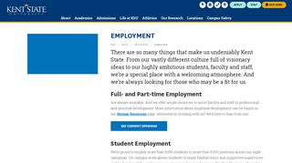 
                            6. Employment | Kent State University