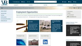 
                            9. Employment Opportunities :: VBgov.com - City of Virginia Beach