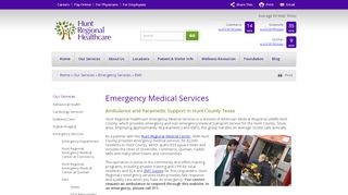 
                            7. EMS - Hunt Regional Healthcare