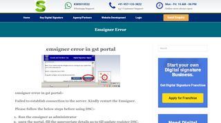 
                            11. emsigner error in GST portal - Failed to establish ...