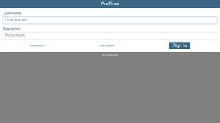 
                            1. EmTime - Sign In