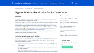 
                            5. Enable auth_fallback to bypass SAML in Jira Data Center - Atlassian ...