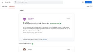 
                            4. ENABLE automatic gmail sign in - Gmail Help