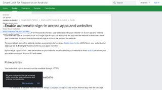 
                            1. Enable automatic sign-in across apps ... - Google Developers