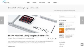 
                            8. Enable AWS MFA Using Google Authenticator - Hydras