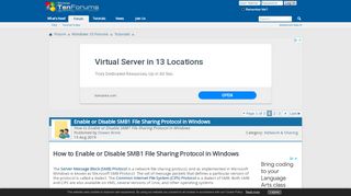 
                            9. Enable or Disable SMB1 File Sharing Protocol in Windows ...