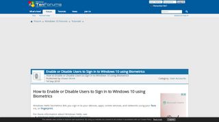 
                            1. Enable or Disable Users to Sign in to Windows 10 …