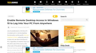 
                            6. Enable Remote Desktop Access in Windows 10 to …