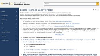
                            5. Enable Roaming Captive Portal - Symantec