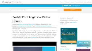 
                            6. Enable Root Login via SSH In Ubuntu | Liquid Web