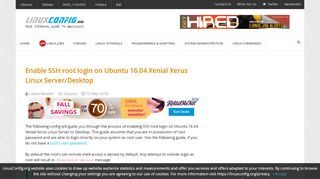 
                            5. Enable SSH root login on Ubuntu 16.04 Xenial Xerus Linux ...