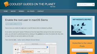 
                            7. Enable the root user in macOS Sierra | Coolest Guides on ...