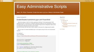 
                            3. Enable/Disable AutoAdminLogon with PowerShell - Easy ...