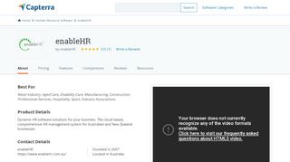 
                            5. enableHR Reviews and Pricing - 2019 - Capterra