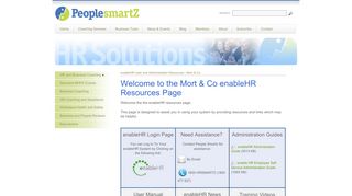 
                            4. enableHR User and Administration Resources - Mort & Co