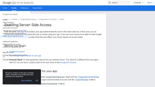 
                            1. Enabling Server-Side Access | Google Sign-In for …