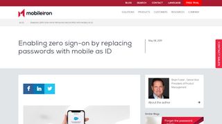 
                            2. Enabling zero sign-on by replacing passwords with mobile as ...