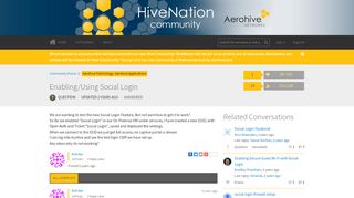 
                            9. Enabling/Using Social Login | HiveNation - Get Satisfaction