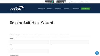 
                            4. Encore Self-Help Wizard - Actsoft, The GPS Fleet Tracking & MRM ...