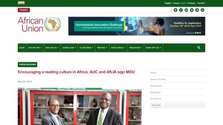 
                            1. Encouraging a reading culture in Africa; AUC and AfLIA ...