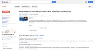
                            8. Encyclopedia of Information Science and Technology, First Edition
